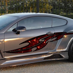 Ripped Metal full color car decor Ripped Metal Color Vinyl Design Skull Wrap, 3D jeep Vinyl, Car decals Design,