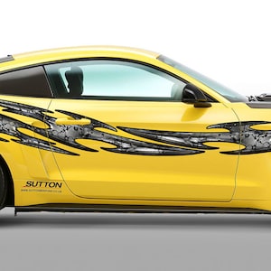 Sword decal full color car side graphics, Tribal street racing graphic, Car wrap design, Super car wrap, Great 3d car decal, for sport cars
