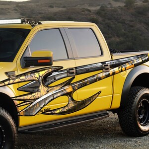 Truck Carbon Fiber Tribal Sticker, Carbon Fiber Truck Side Graphics, Carbon Fiber Truck Sticker, Truck Carbon Fiber Tribal Decal