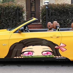 Anime Car Vinyl Decal, Anime Girl Car Sticker, Racing car decal, Anime Car Wrap, Manga decal, Large Vehicle Graphics, Anime Girl Car Wrap