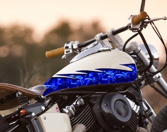 Tribal Dragons Flame Stickers ,Dirt Bike Stickers, Racing Stickers and Decals, Window Decals for Vehicles,3D chopper graphic