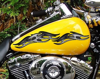 3D Tribal Ripped Metal Racing Bike Vinyl Decal, Sports Stickers ,Dirt Bike Stickers, Motorcycle Stickers and Decals