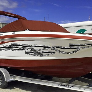 Ripped Metal Boat Sticker, Ripped Metal Boat Vinyl Graphics, Ripped Metal Boat Graphics, Ripped Metal Boat Decal, Ripped Metal Boat Wrap