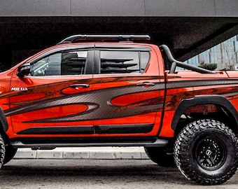 Universal Dirt Splash Accent Side Stripes Decals For Truck or SUV (Choose Color