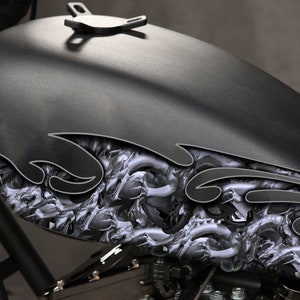 Tribal Dragon Bike Decal – Vinyl Dragon Sticker for Motorcycles, Cars, Helmets – Cool Tribal Design, Weatherproof Vehicle Graphic