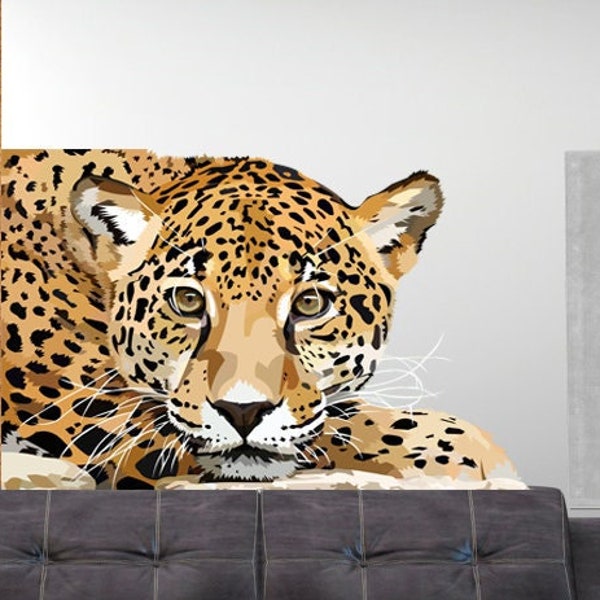 Leopard Wall Decal Etsy