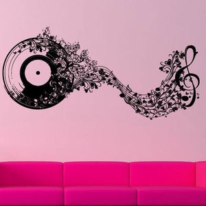 Wall Decal Vinyl Sticker Decals Art Decor Design Vinyl Record Music ...