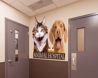 Wall Stickers Cute Terrier Dog  Animal Swim Window Decal 3D Art Vinyl Room F455 