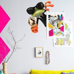Fashion frog Wall decal, Super frog Wall sticker,modern wall art, Multi Color k-925