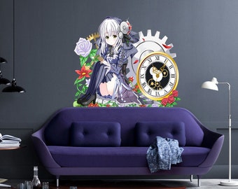 Girl Room Decor, Cute Anime Stickers For Wall Decoration, Anime Girl Stickers, home Wall Décor Living Room Multi Color kc-565