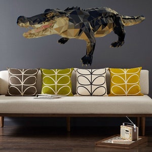 Vinyl Sticker Alligator Crocodile Florida Predator Animal Lizard Dinosaur Zoo Jungle Forest Kids Room Mural Decal Wall Art Decor - GD215