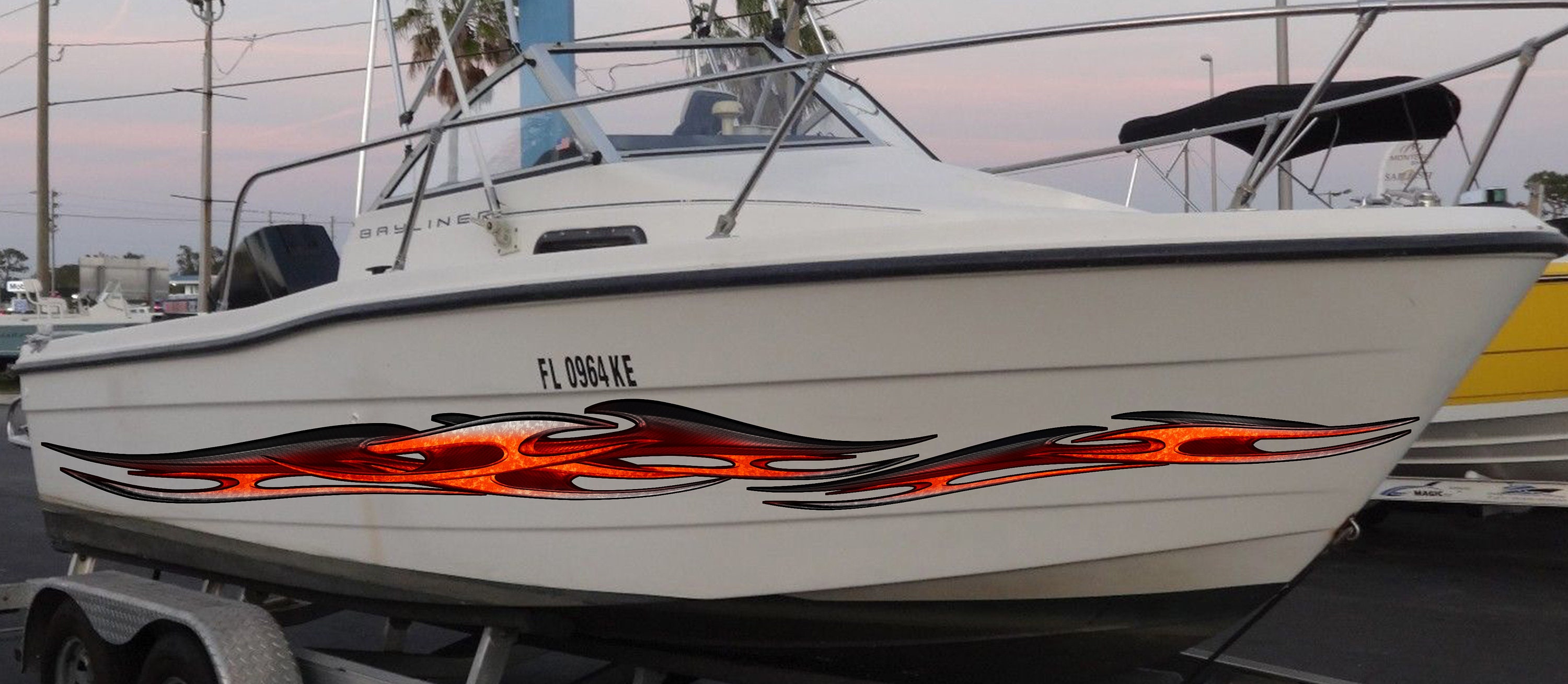 3D Tribal Boat Full Color Vinyl Sticker Tribal Boat Vinyl - Etsy