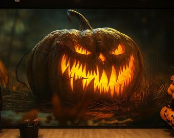 ハロウィンのジャック・オー・ランタン壁紙 – オフィス、自宅、店舗に