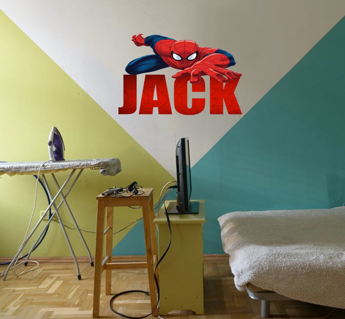 Spiderman spiderman sticker spiderman wall decal marvel Etsy