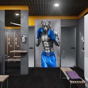 Sport boxing MMA Wall decal, Sport boxing Wall sticker,modern wall art, Multi Color GD188
