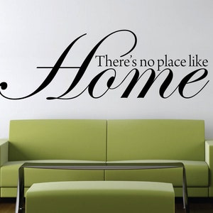 There&#39;s No Place Like Home-Zauberer von Oz Wandtattoo Neues Zitat Vinyl-Aufkleber Wohnkultur - Motivationswandbilder