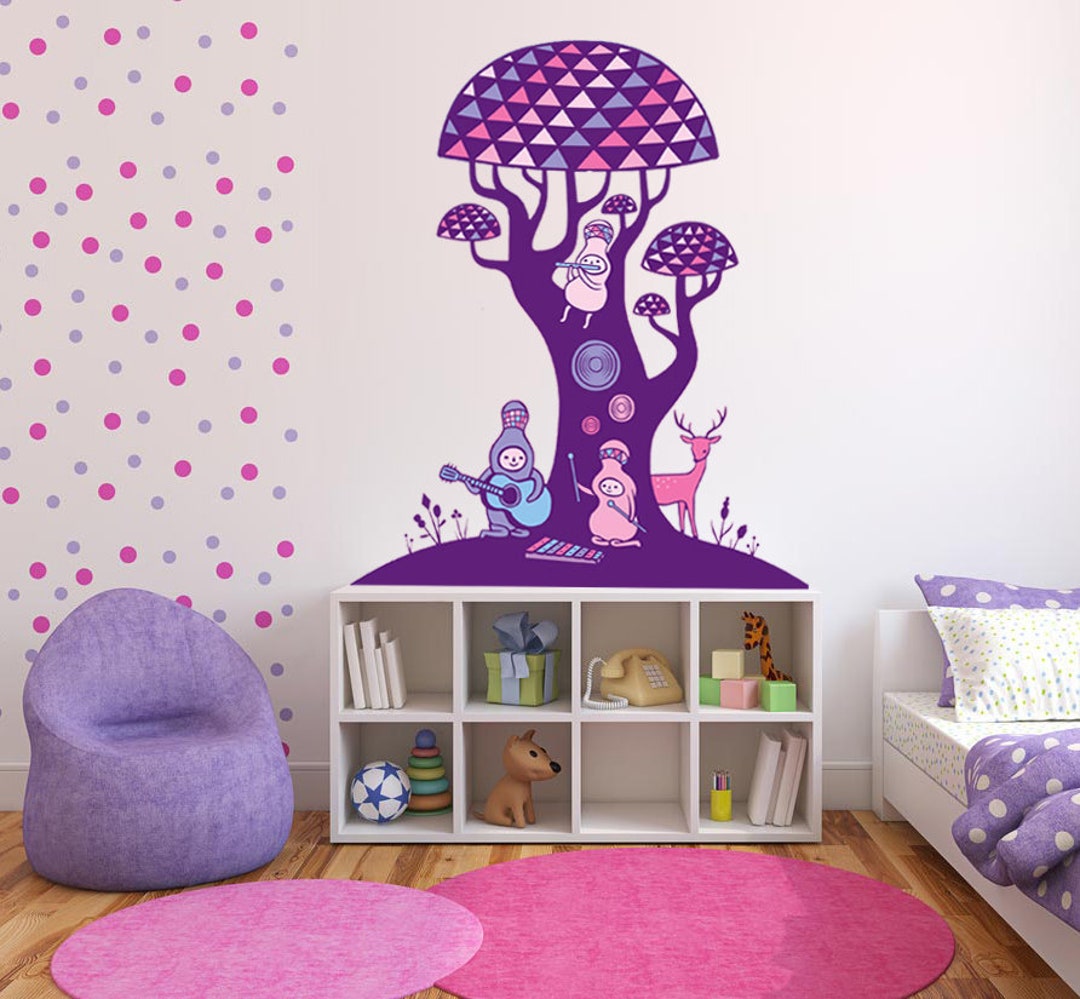 Fairy Tree Kids Room Wall Decal, Fairy Tree Wall Sticker,modern Wall ...