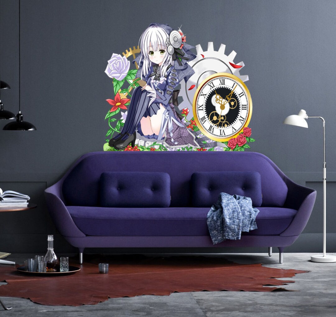Girl Room Decor, Cute Anime Stickers for Wall Decoration, Anime Girl ...