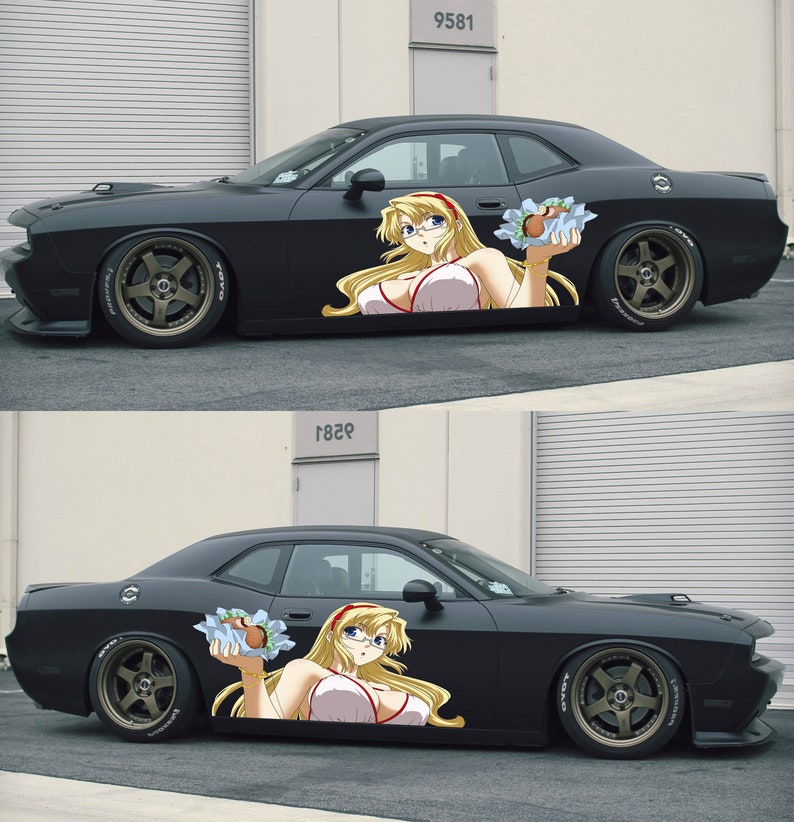 Sexy Anime Girl Car Sticker – Hot Waifu Car Decal for Window, Laptop ...