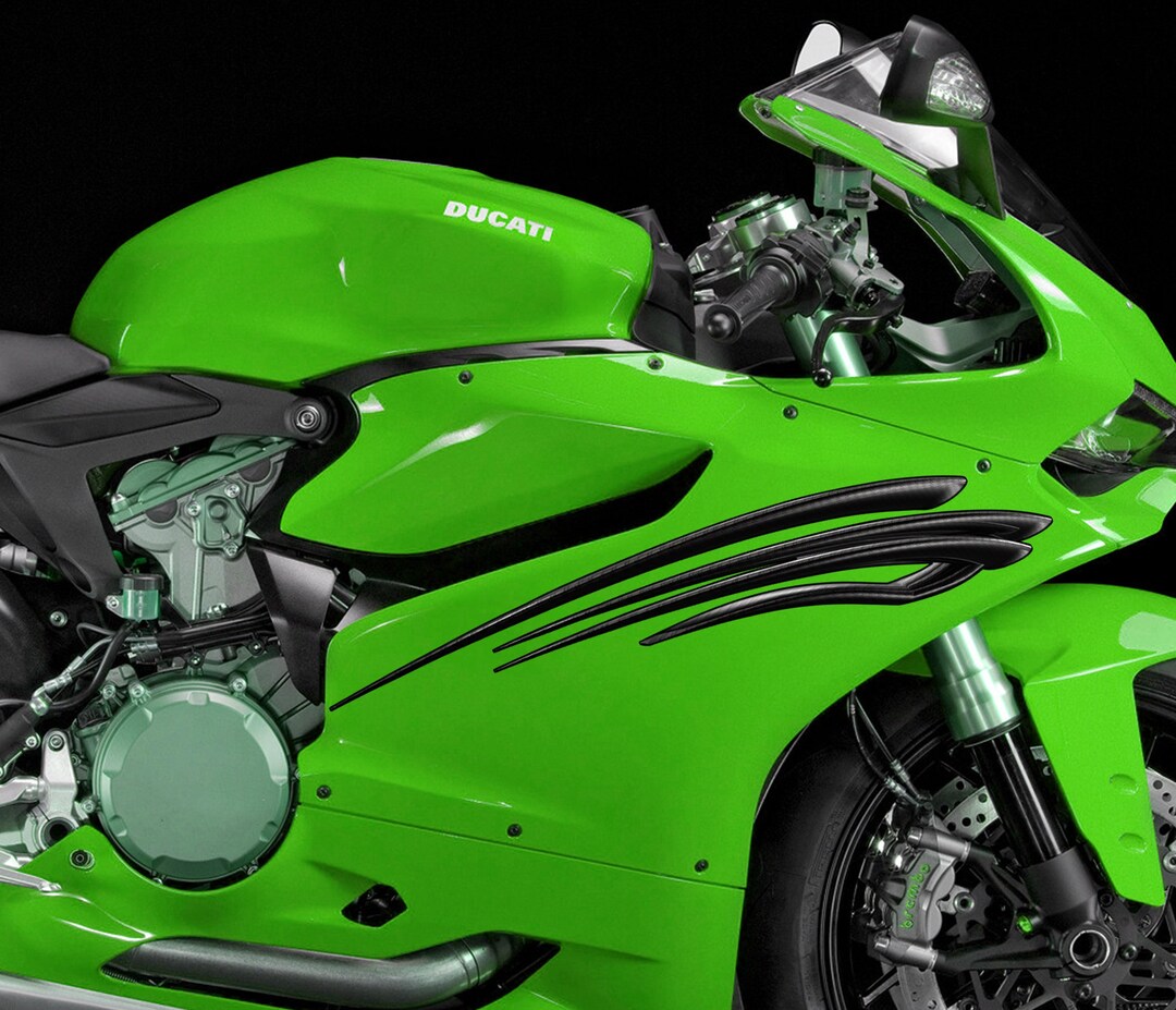 Stickers Déco Pour Moto - Tribal 3D Chopper Vinyl - Graphismes Tribal Crotch Rocket