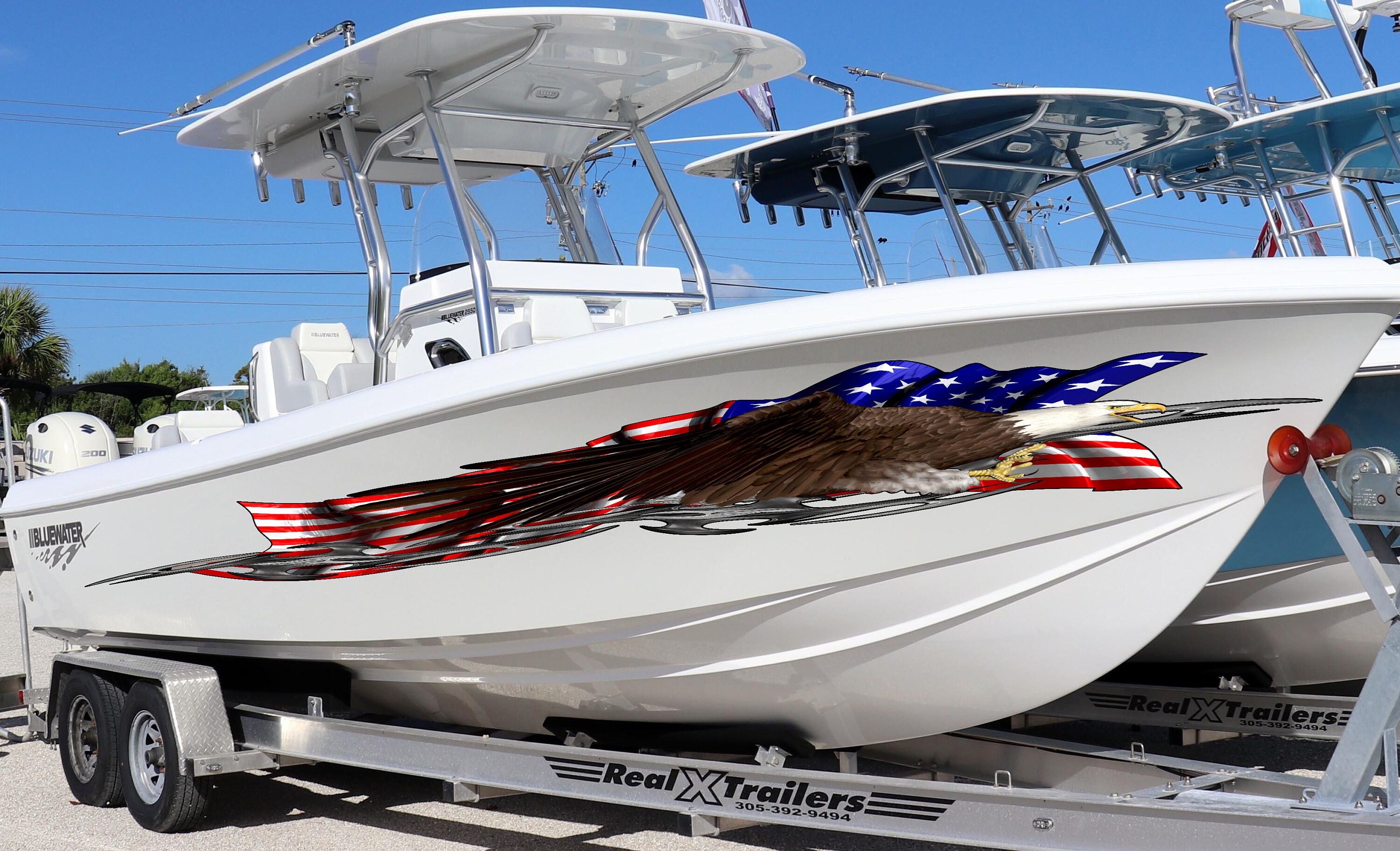cigarette boat sticker #5620p (1) 14" Racing Vintage Repro Decal LAMINATED quality surface American Flag Sticker, Patriotic Cigar