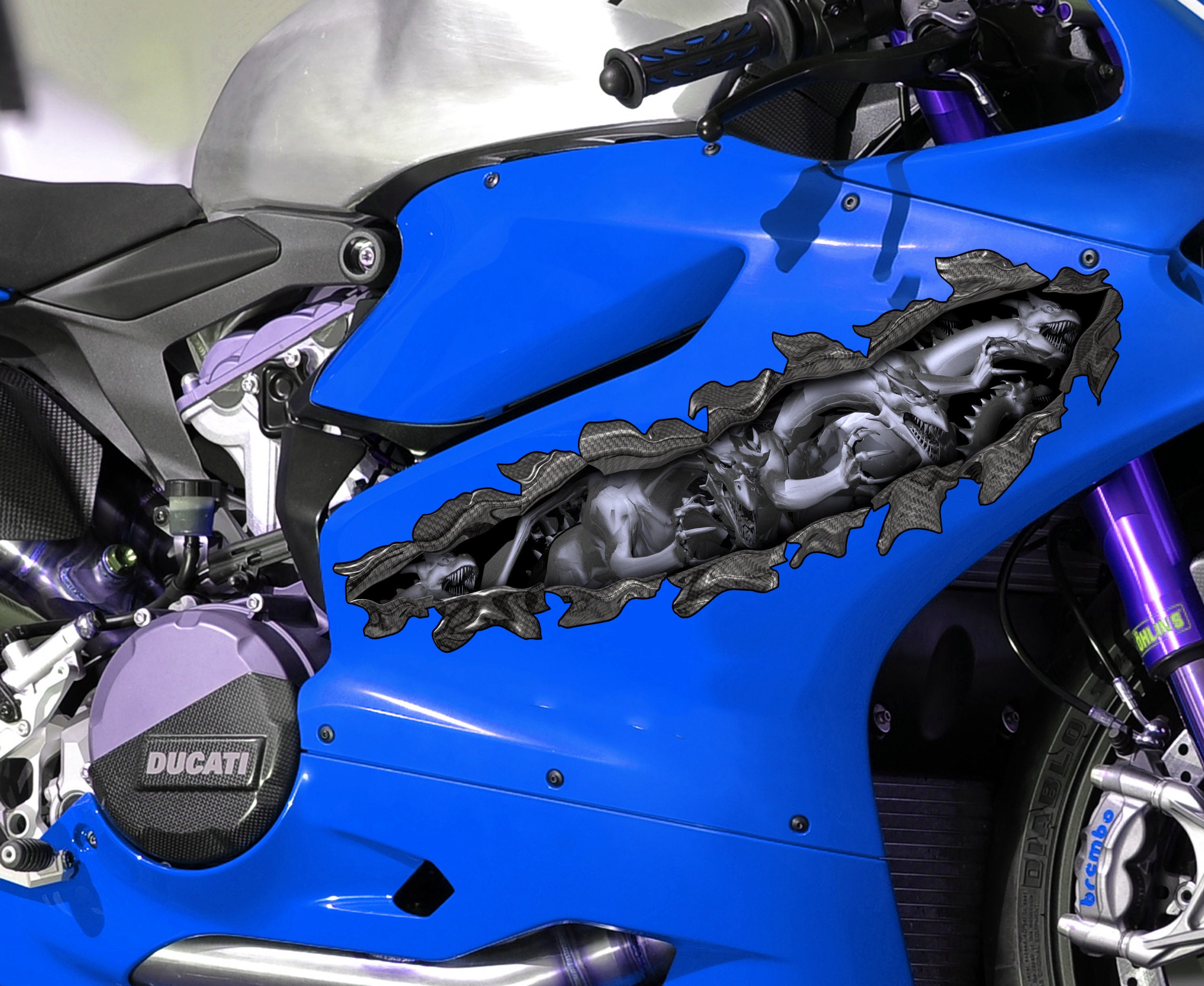 Tribal Drache Sport Bike Aufkleber, 3D Dragon Bike Wrap Design, 3D Dragon  Bike voller Farbe Vinyl Aufkleber, Tribal Dragon Bike Vinyl Grafiken - Etsy  Österreich, image size:2500x2047