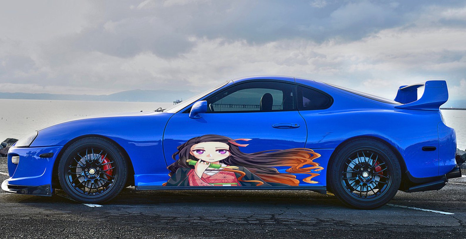 Anime Girl Car Sticker Anime Car Vinyl Decal Anime Car Wrap Etsy
