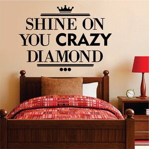 Shine On You Diamond New Vinyl Decal Design Sticker Decor – Motivational Wall Murals