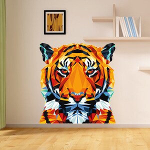 tiger decals, tiger wall stickers for bedroom, room décor, home décor, tiger stickers, wall decor, bedroom wall decor for bedroom, GD193