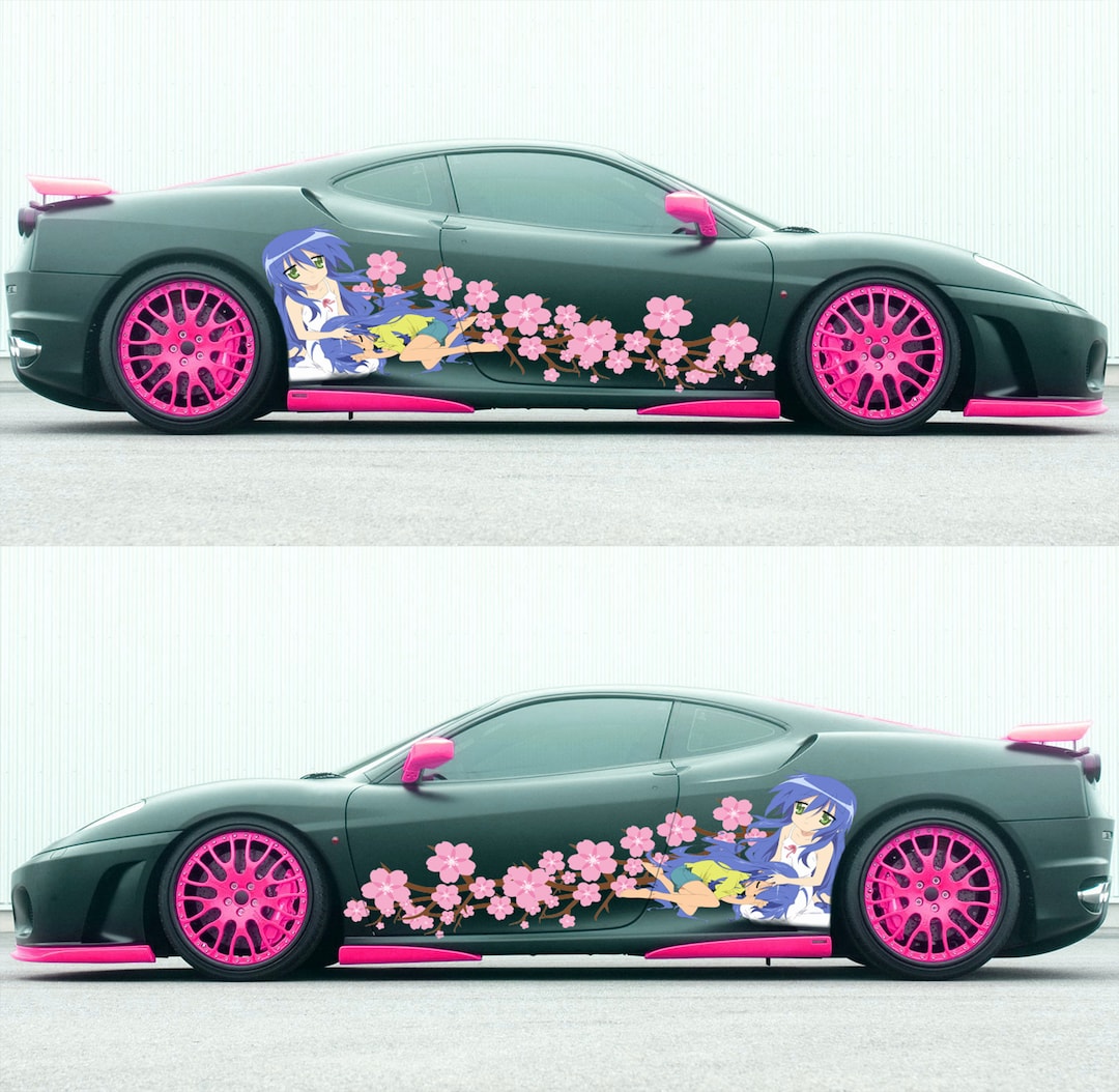 Anime Car Vinyl Decal, Anime Car Wrap, Anime Car Wrap Side, One Piece Car Decal, Stickers for