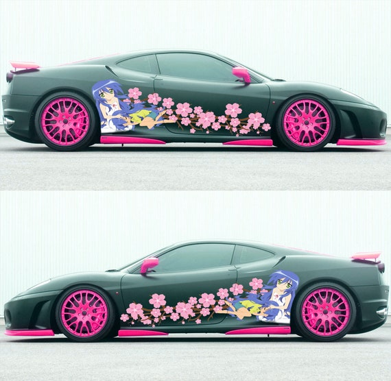 Anime Girl Car Wrap, Anime Car Vinyl Decal, Anime Girl Car Sticker, Racing  Car Decal, Anime Car Wrap, Manga Decal, Anime Girl Car Design 