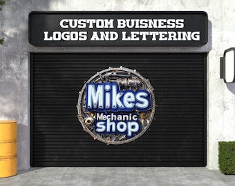 Decalcomania con logo stampato personalizzato a colori - Decalcomania per vetrina - Logo aziendale per furgone, camion, auto - Lettering personalizzato - Design personalizzato