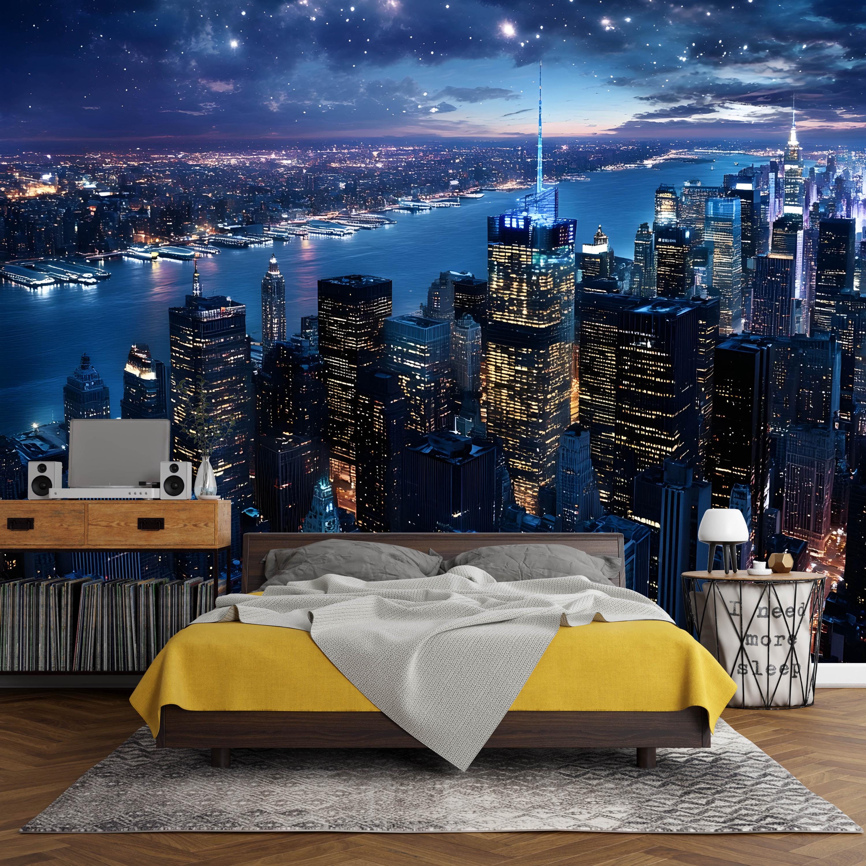 Runa Art Photo Wallpaper New York Window 352 X 250 Cm