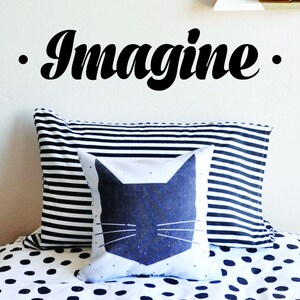 Immagina Bold Inspiring Vinile Decalcomania da muro Decor Citazione Motivational Wall Murals adesivi murali per soggiorno decalcomanie da muro di ispirazione