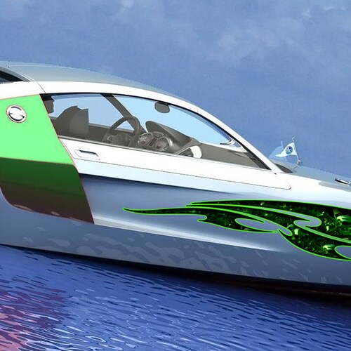 3D Sword Ripped Metal Vinyl Wrap ,Tattoo Boat Decals, Watercraft Vinyl, Tribal Yacht Vinyl, Ranger Boat Decals orders and Stickers