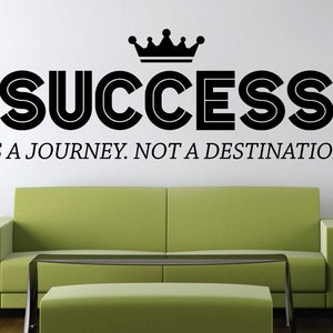 Success New Vinyl Decal Design Sticker Decor – Motivational Wall Murals ...