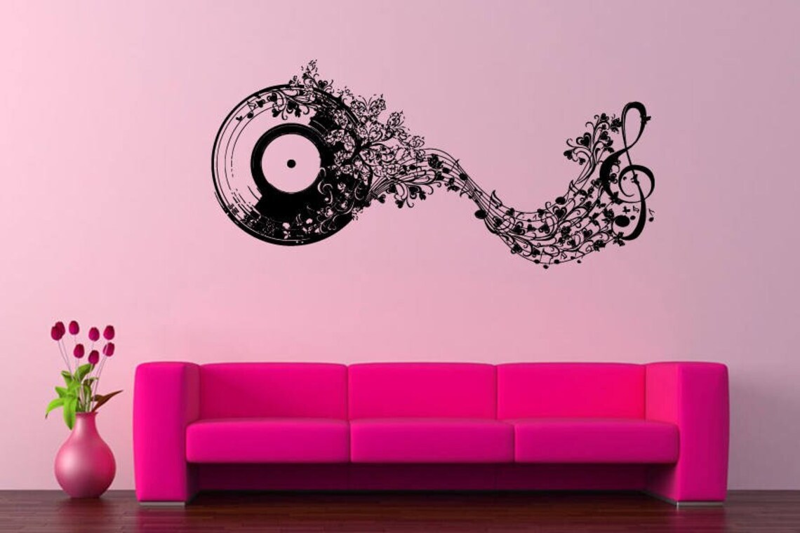 Wall Decal Vinyl Sticker Decals Art Decor Design Vinyl Record Music ...