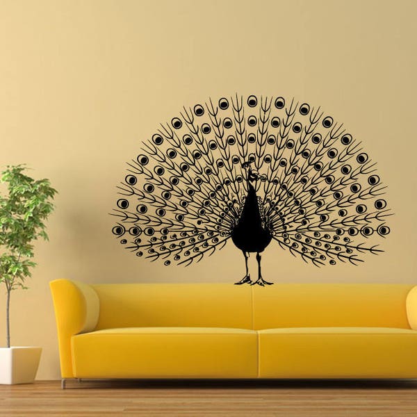 Peacock Stickers Etsy