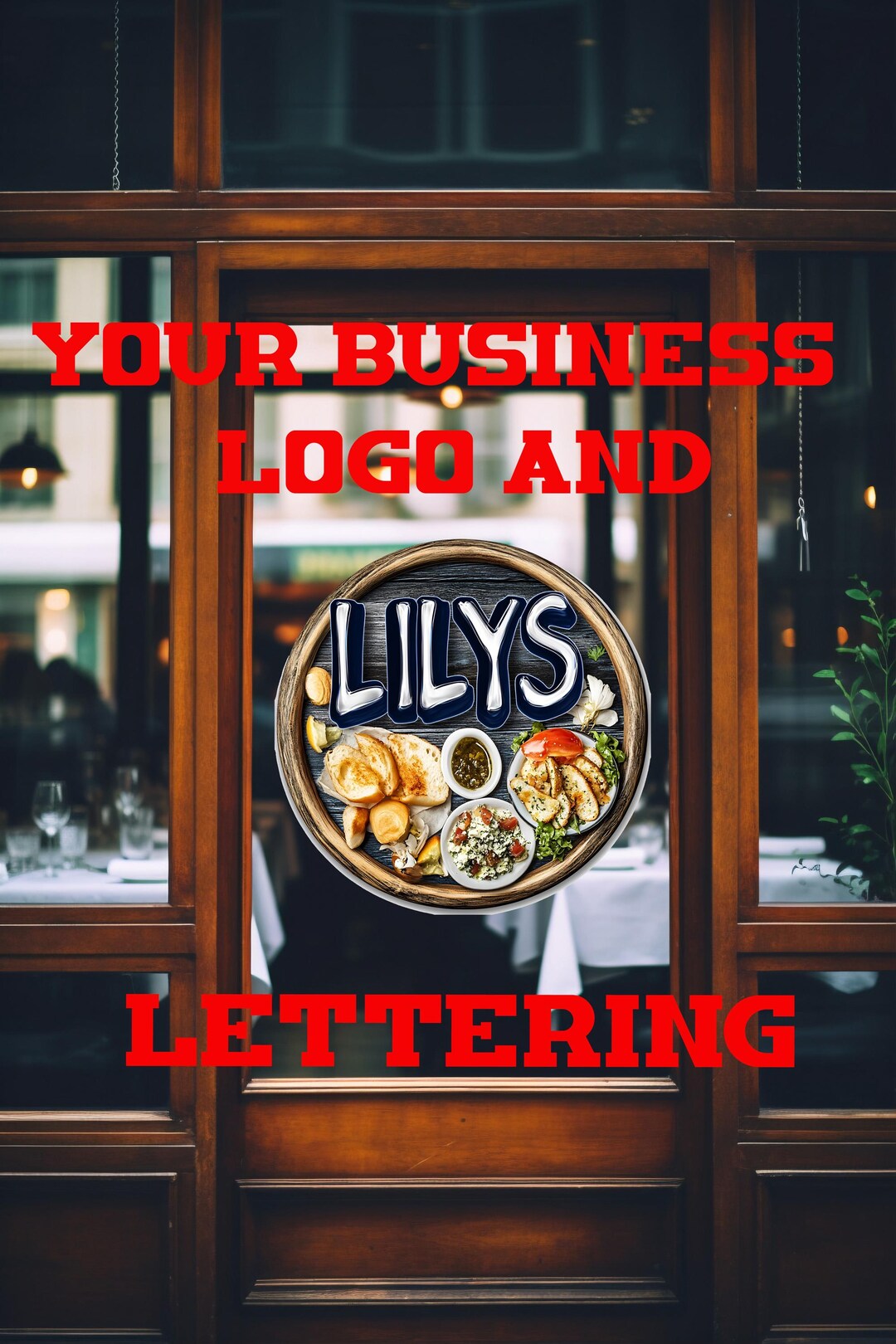 Full Color Custom Printed Storefront Logo Decal- Decal for Business ...