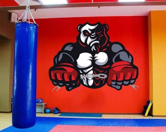 Gym gear sticker,boxing vinyl wall stickers Boxing sticker,MMA boxing decal Gym gear sticker,boxing vinyl wall stickers Boxing sticker,MMA boxing decal