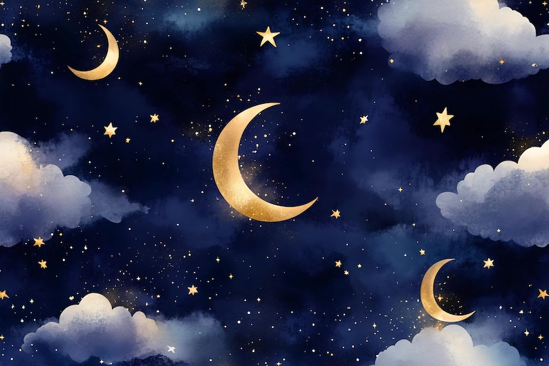 Moon And Stars Wallpaper For Nursery Night Sky Kids Room Wall Mural moon-and-stars-wallpaper-for-nursery-night-sky-kids-room-wall-mural