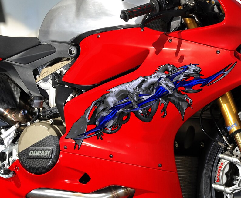 Dragons Full Sport Bike Vinyl 3D Dragon Motorcycle Wrap Etsy