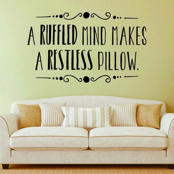 Restless Pillow Etsy
