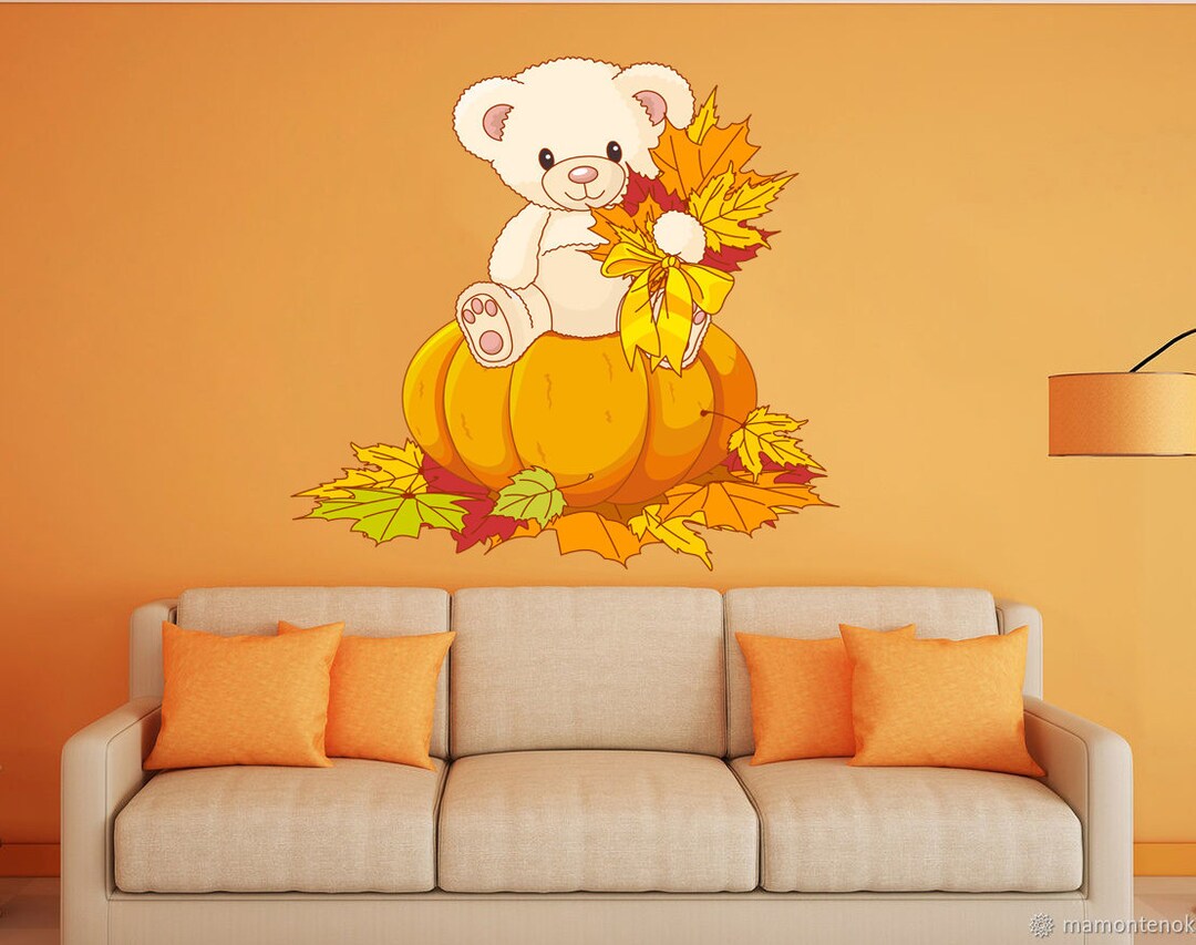 Tedy Bear Wall Decal Tedy Bear Wall Stickermodern Wall Art Etsy