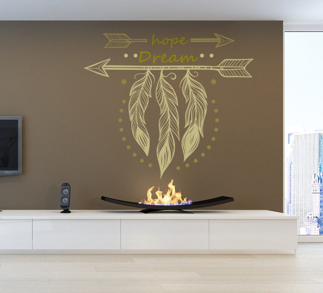 Wall Decal Art Stickers Boho Pen, Childrens Wall Sticker Bohemian Style ...