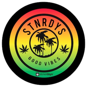 Stnrdys Good Vibes Dab Mat. Stnrdys Good Vibes Glass Mat. Stnrdys Good Vibes Dab Pad. StonerDays. Good Vibes. Rasta. Rastafari. Reggae