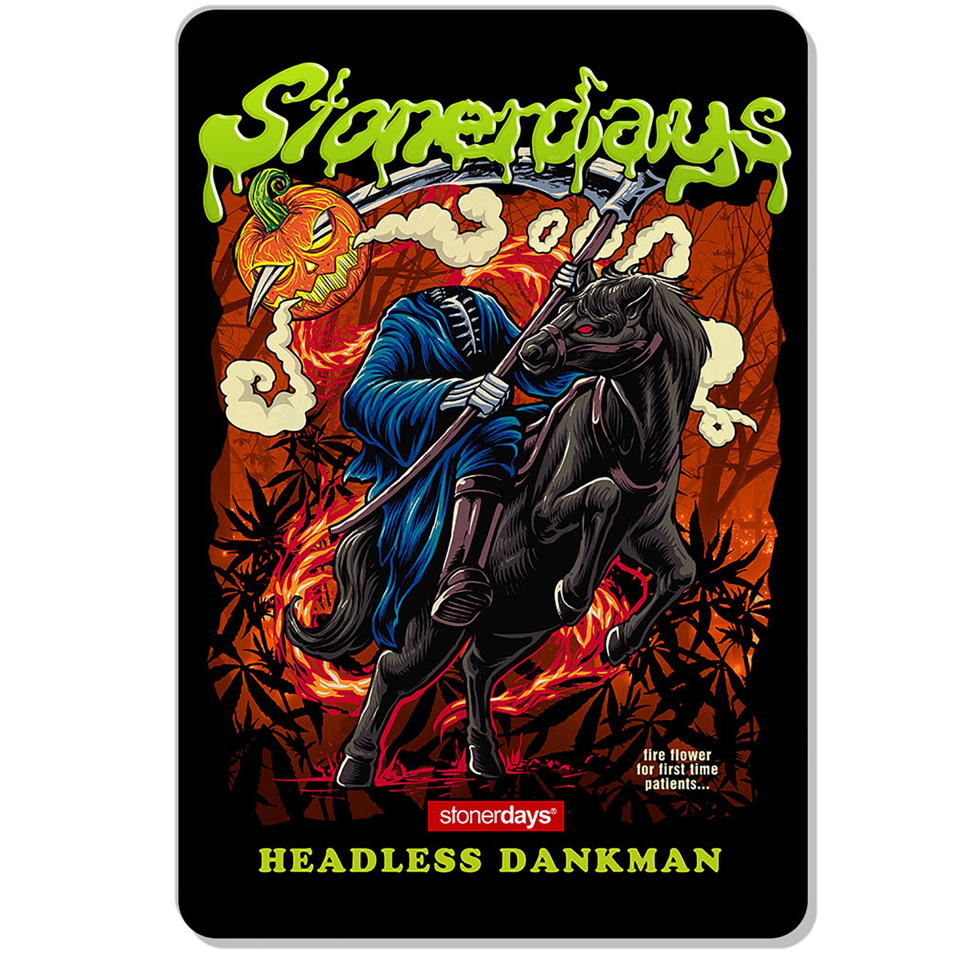 Headless Dank Man Dab Mat Large 12x8" by Stonerdays. Halloween Glass Mat. Jumbo Halloweed Dab Mats