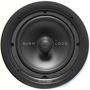 Loud Speaker Dab Mat by Stonerdays. 8" round 1/4" thick. Burn Loud. Music Speaker Dab Mat