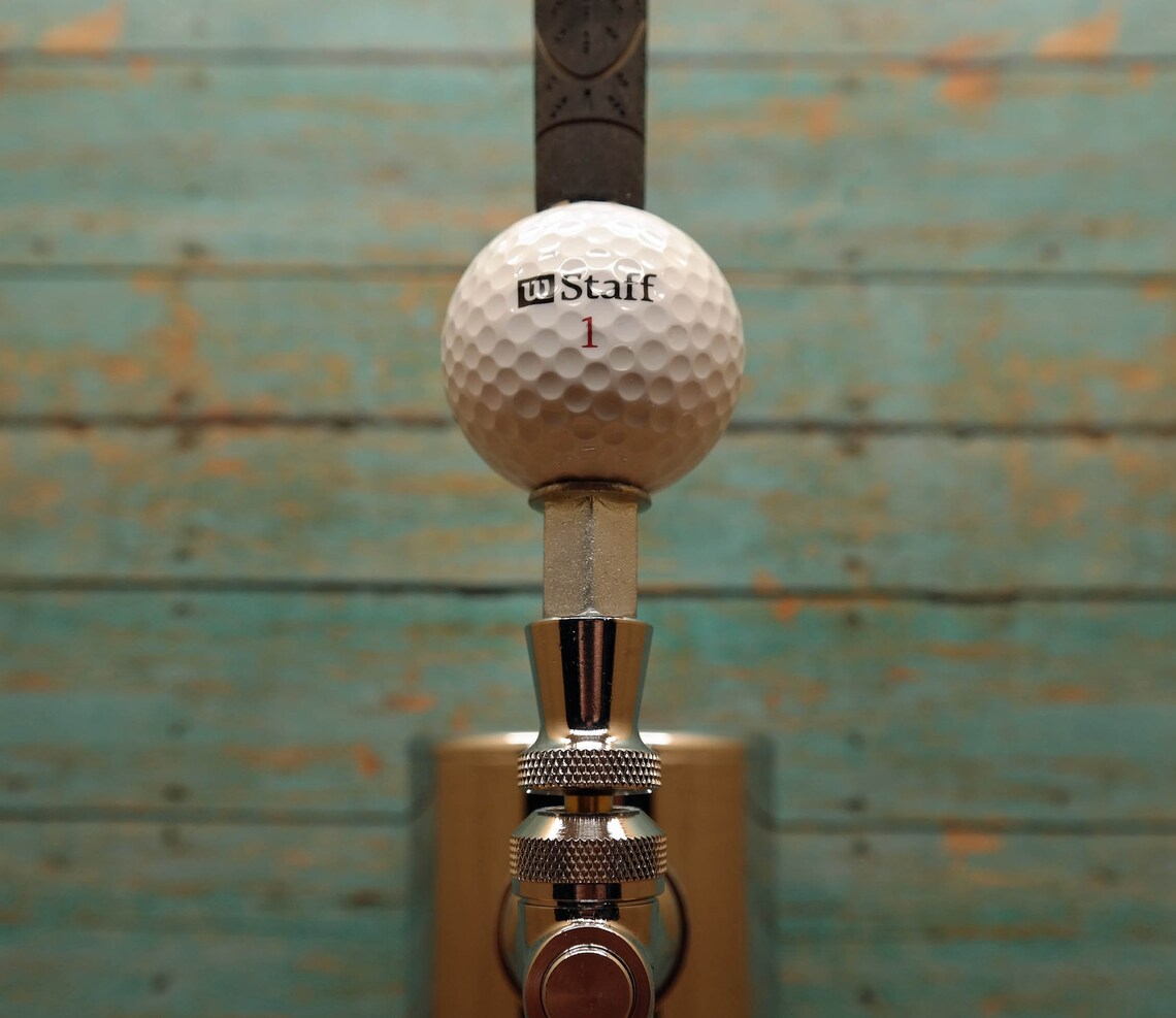 Golf Ball Golf Club Grip Beer Tap Handle Upcycled Recycled Etsy