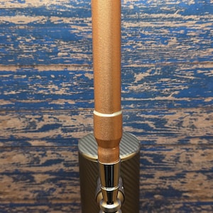 Copper Beer Tap Handle 3/4&quot; Pipe Brushed And Clear Powder Coated Finish Handmade - Man Cave Kegerator Home Bar